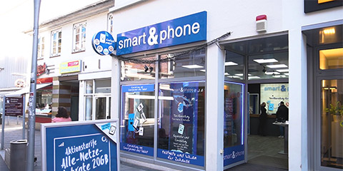 smart und phone ladengeschaft außen